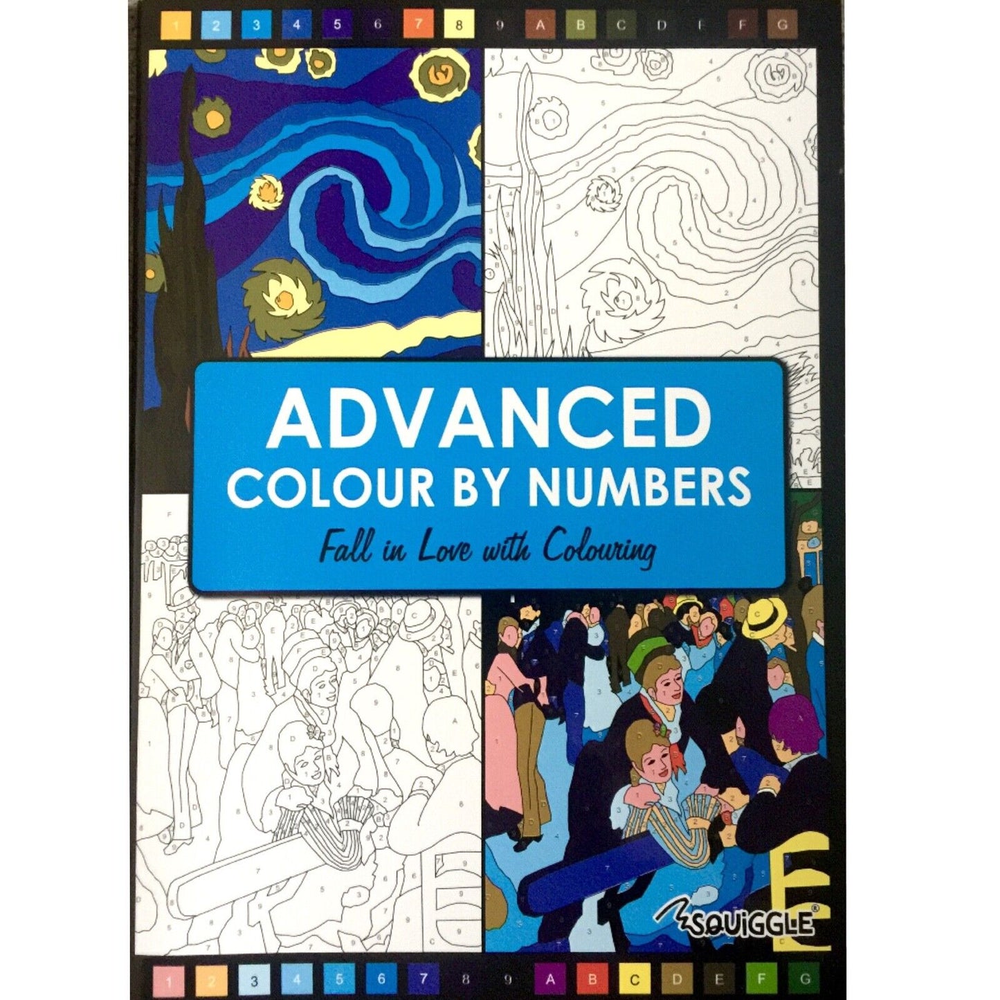 1x Advanced Colour by Numbers for Adults