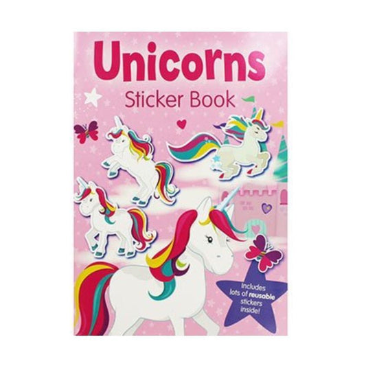 Unicorns Sticker Book with free 6x Crayons
