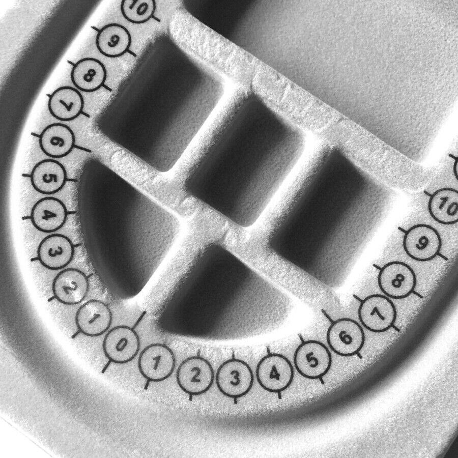 Flocked Small Bead Board Tray for String Beading Jewellery Designing Tool