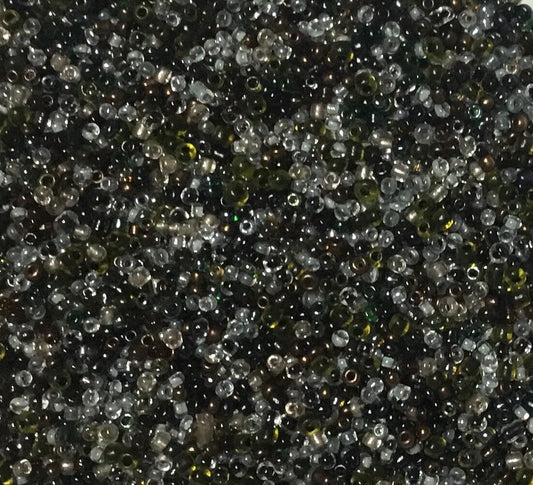 3000+ Black Monotone Colour Hues 2mm-2.5mm Glass Seed Beads