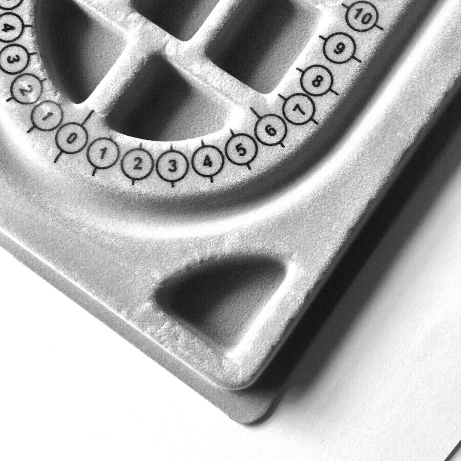 Flocked Small Bead Board Tray for String Beading Jewellery Designing Tool